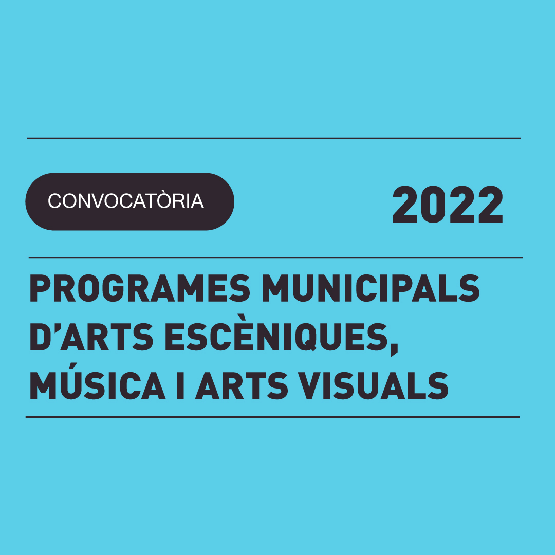 26.07 | SUBVENCIONS PER ALS PROGRAMES MUNICIPALS D’ARTS ESCÈNIQUES, MÚSICA I ARTS VISUALS EN L’ÀNBIT DE L’ENSENYAMENT REGLAT