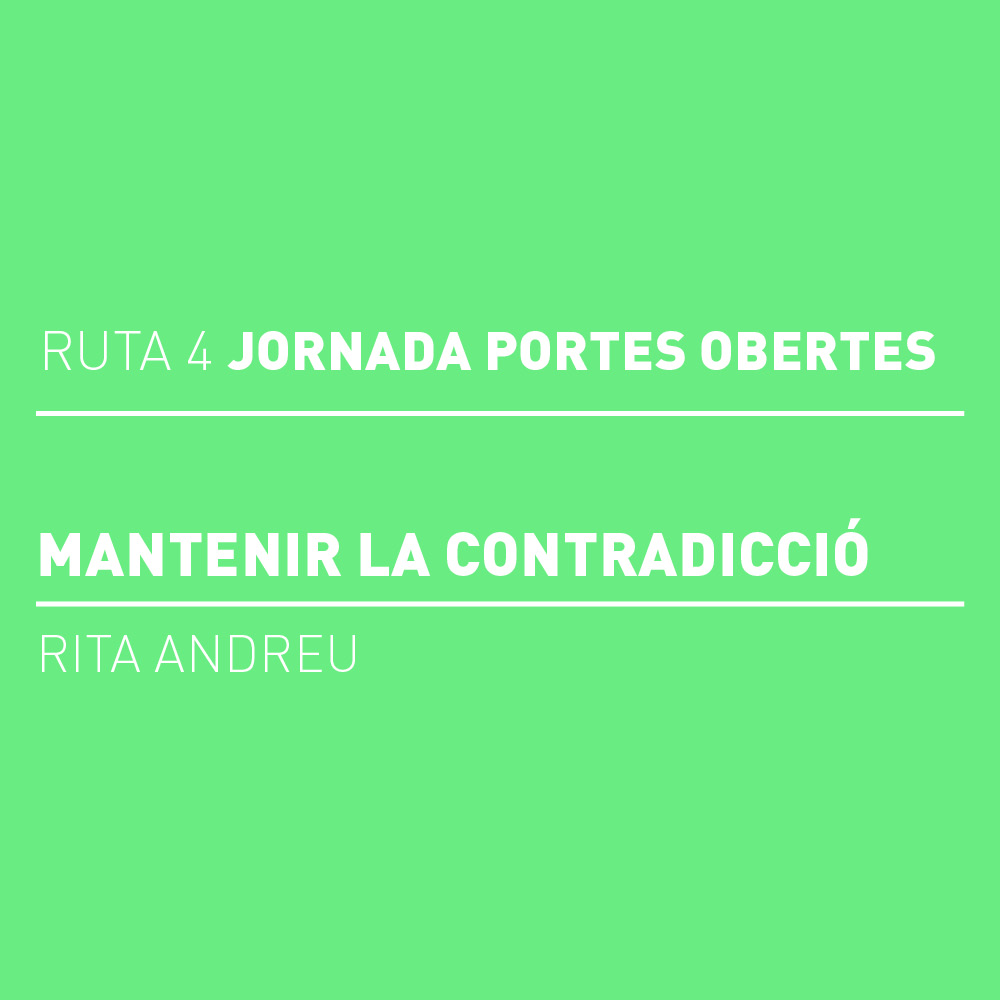 08.11 | RUTA 4 – JORNADES DE PORTES OBERTES