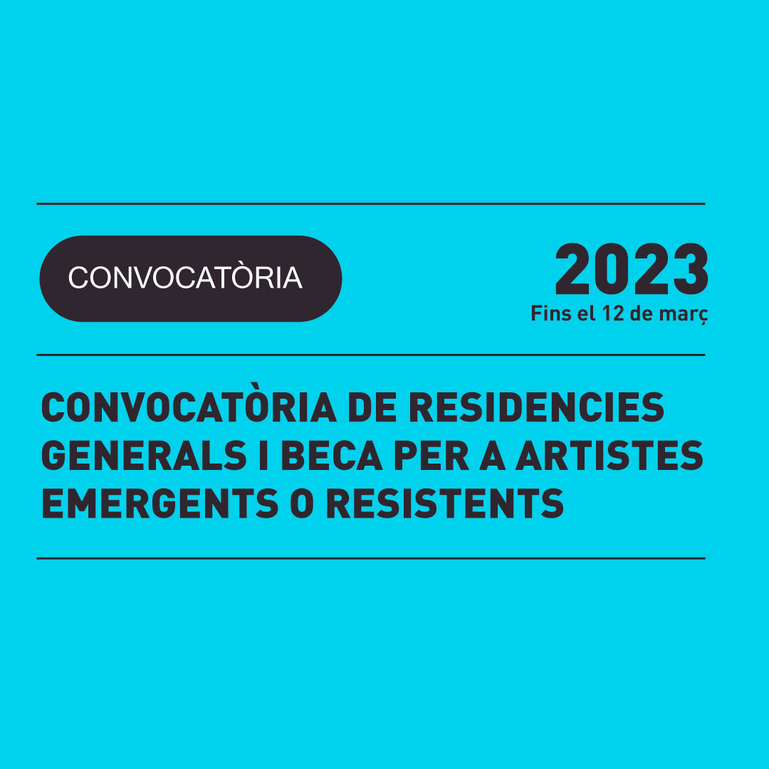 CONVOCATÒRIA DE RESIDENCIES GENERALS I BECA DE LA NAU CÔCLEA