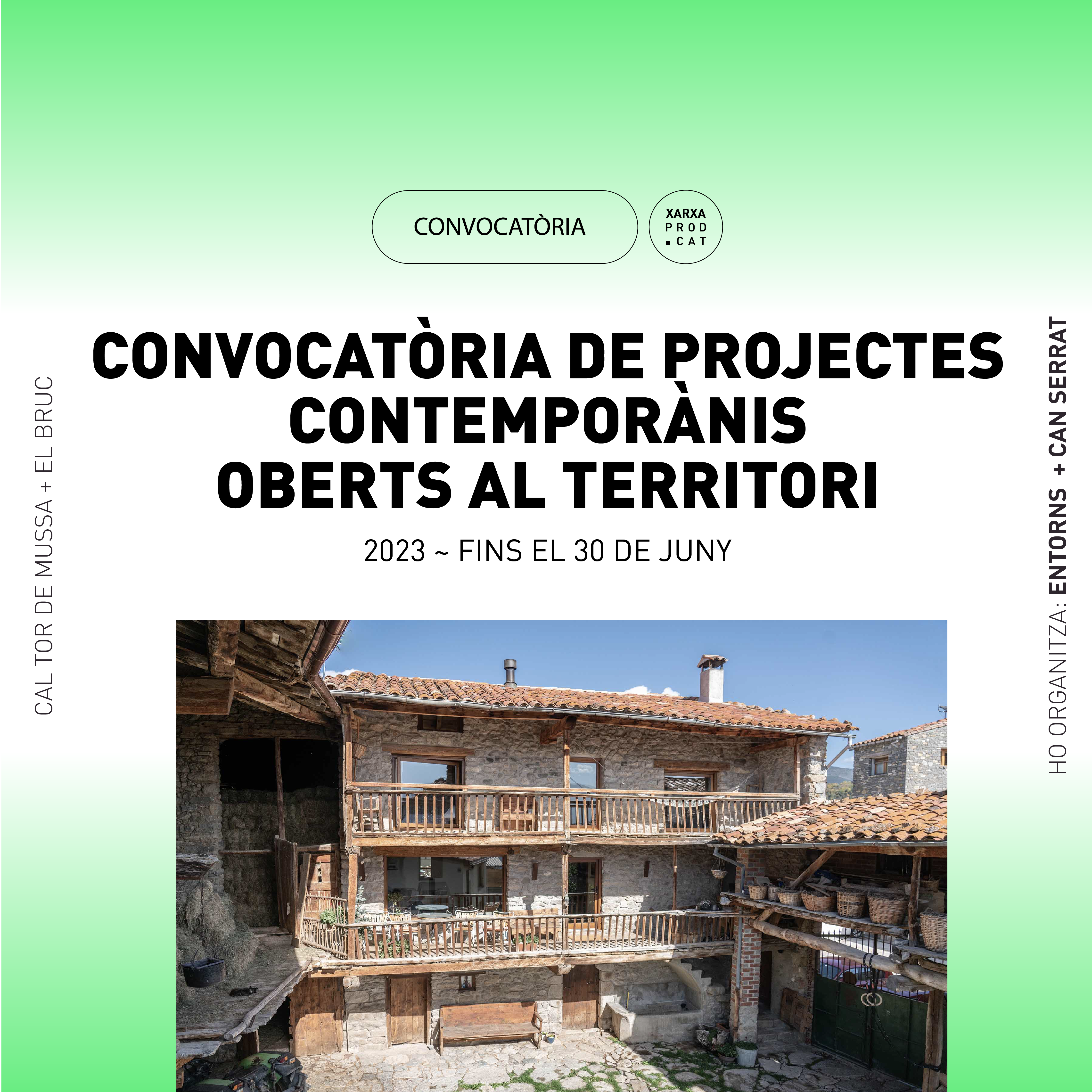 CONVOCATÒRIA DE PROJECTES CONTEMPORÀNIS OBERTS AL TERRITORI