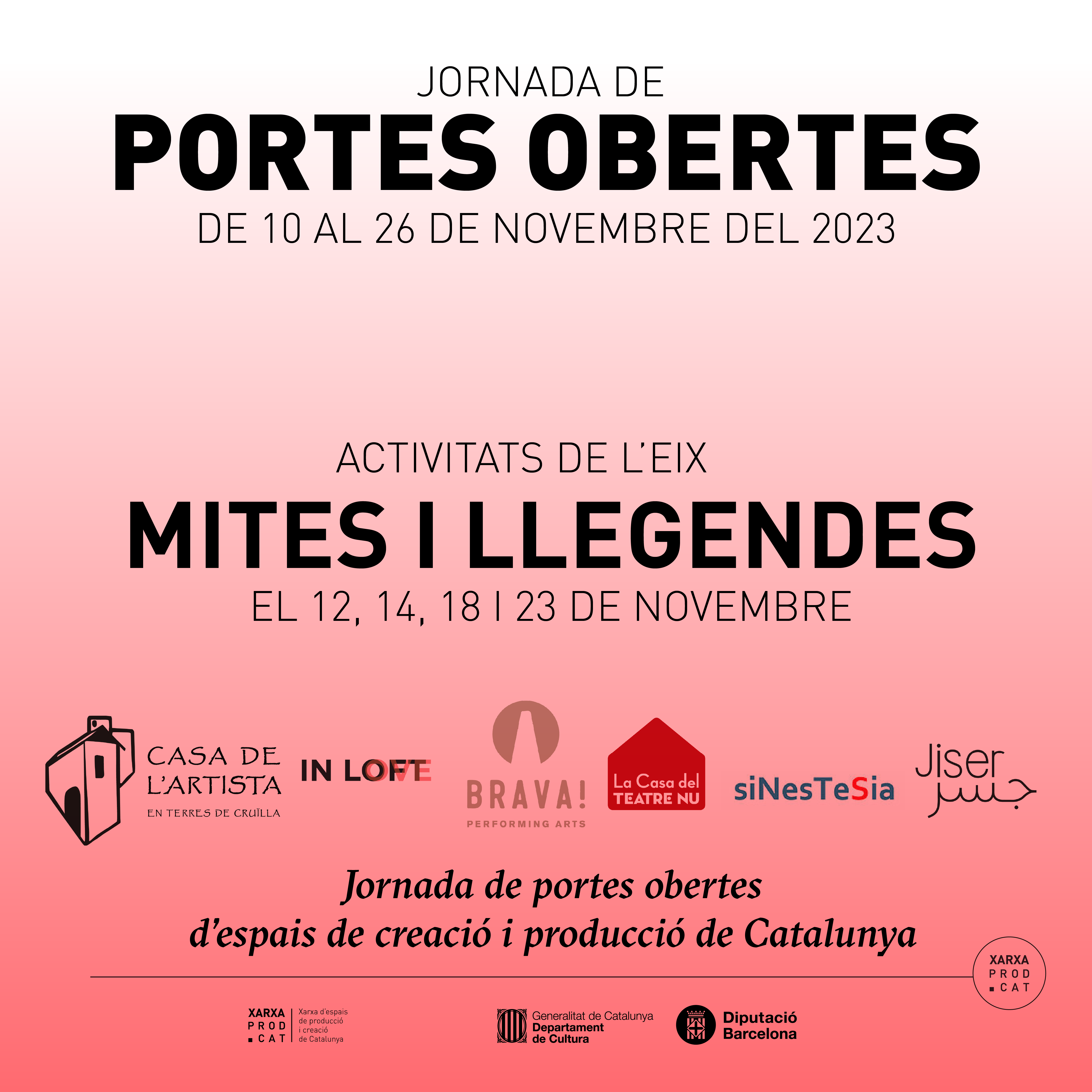 3a EDICIÓ DE PORTES OBERTES: EIX TEMÀTIC MITES I LLEGENDES