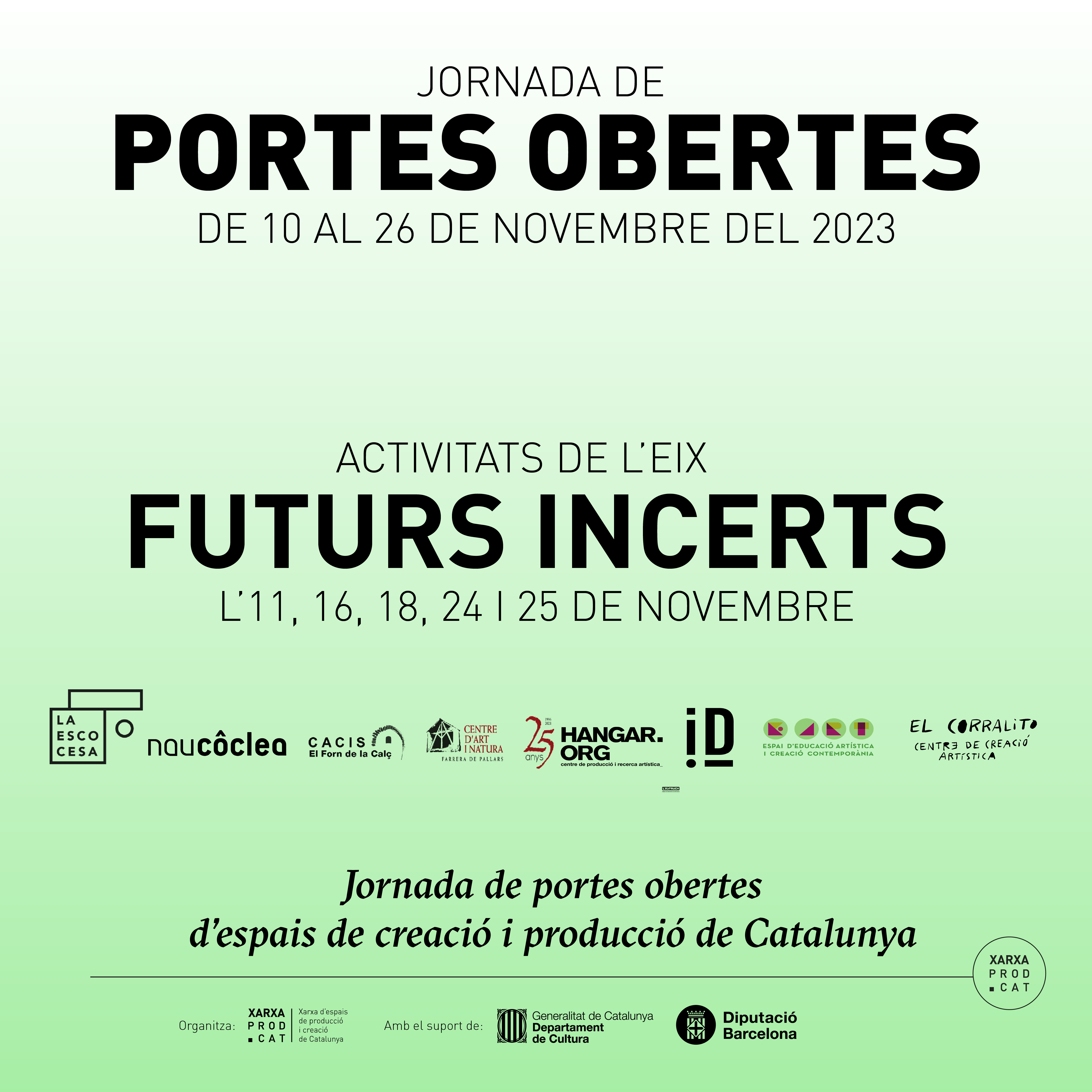 3a EDICIÓN DE PUERTAS ABIERTAS: EJE TEMÁTICO FUTUROS INCIERTOS