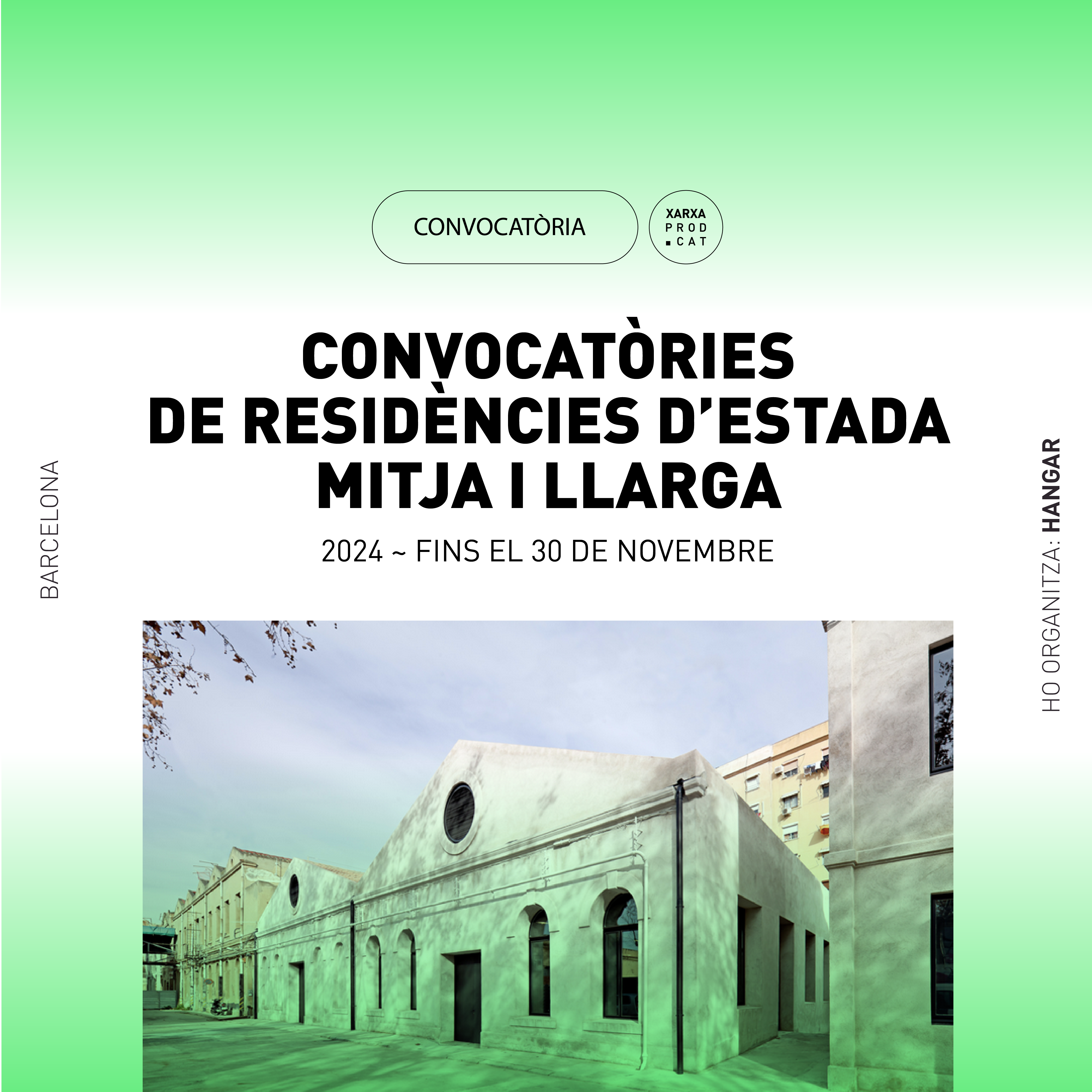CONVOCATÒRIES DE RESIDÈNCIES D’ESTADA MITJA I LLARGA