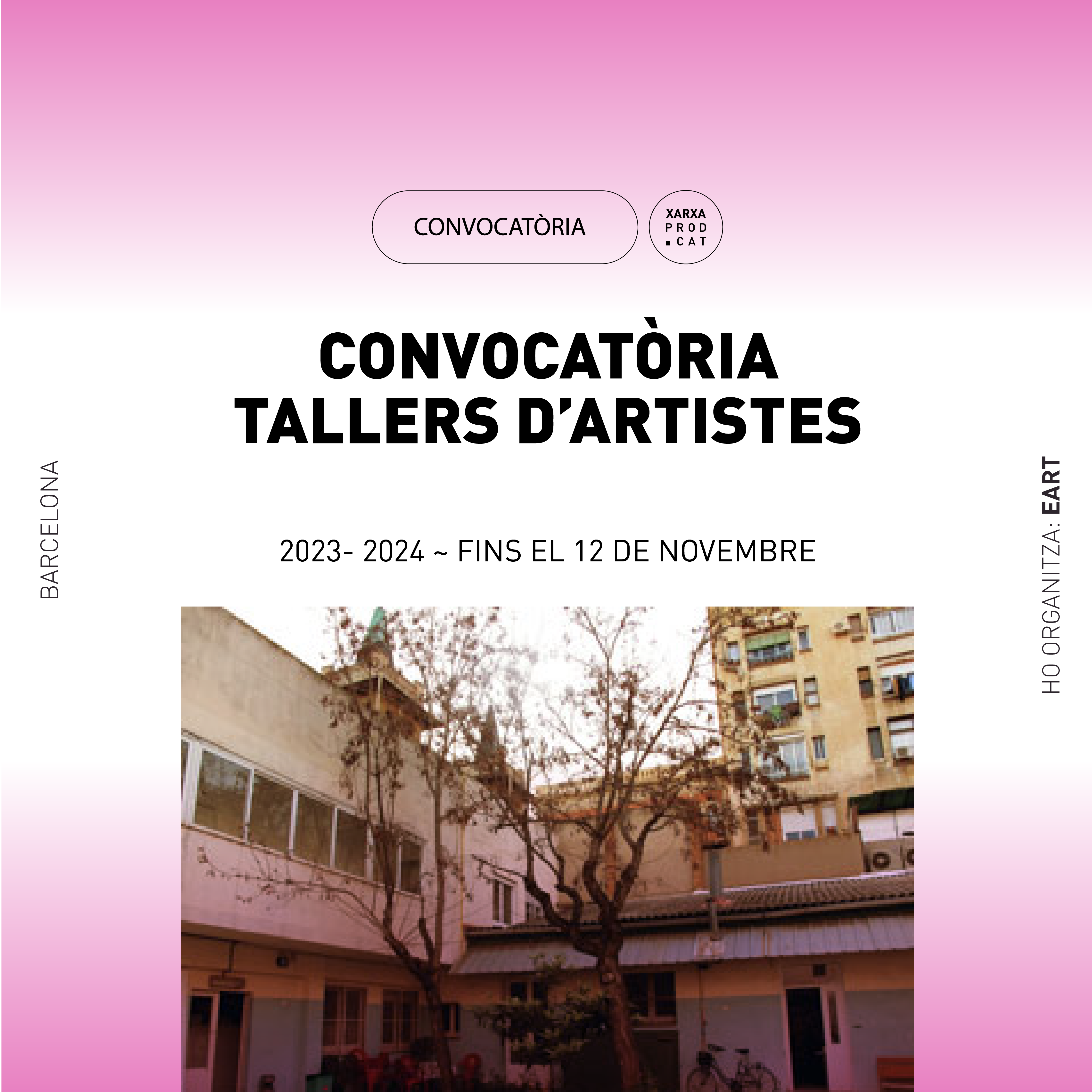 CONVOCATÒRIA DE TALLER D’ARTISTES A EART